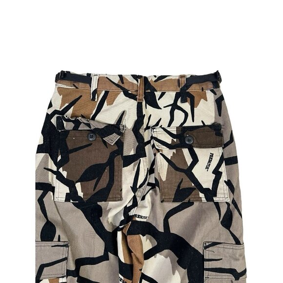 Vtg Camo Cargos Pants Mens Small Rare Predator USA Made Streetwear 28x31 - Picture 11 of 15